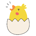 Hatching chick badge